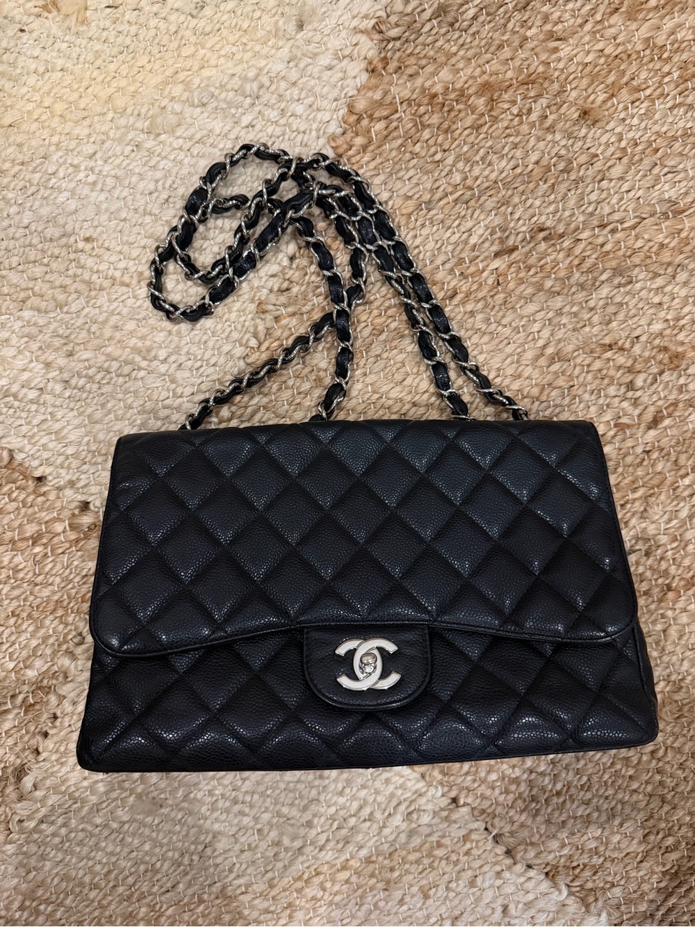 Chanel Classic Jumbo Flap Bag in Black